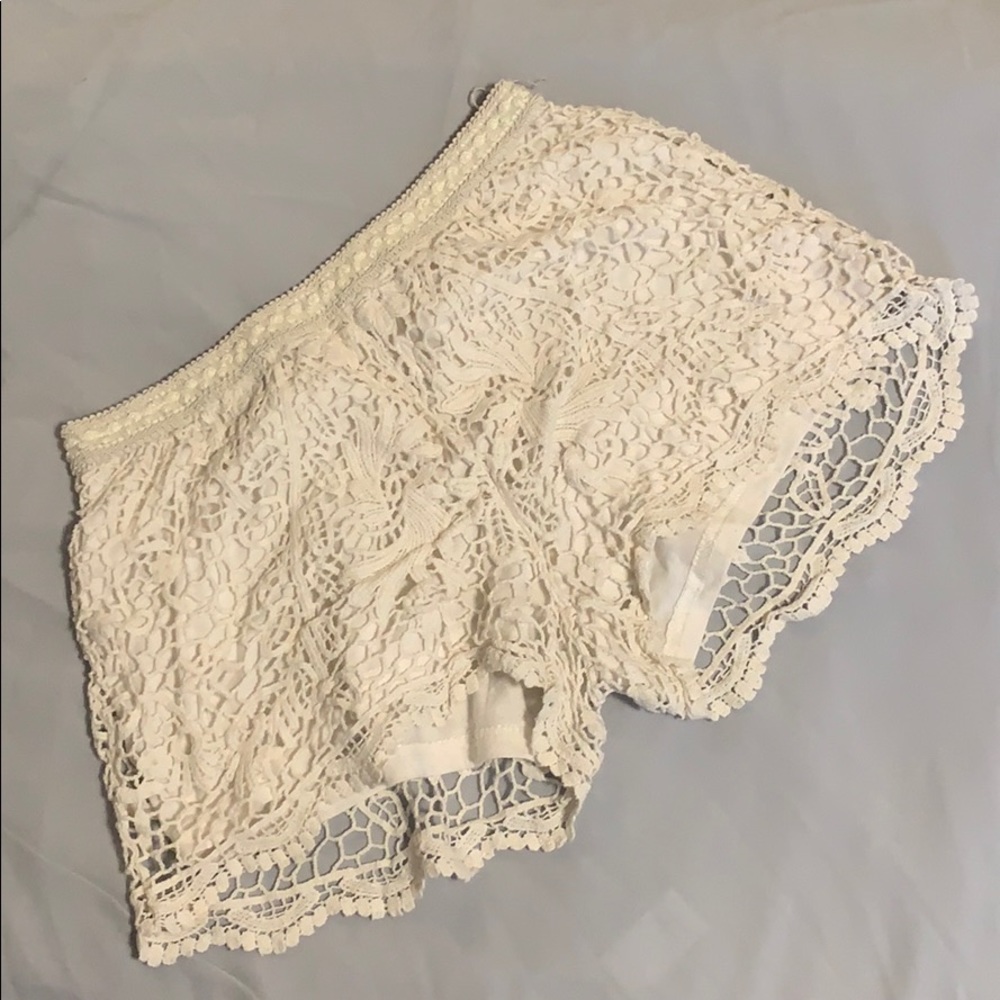 Mossimo Supply Co. Cream Lace Shorts
